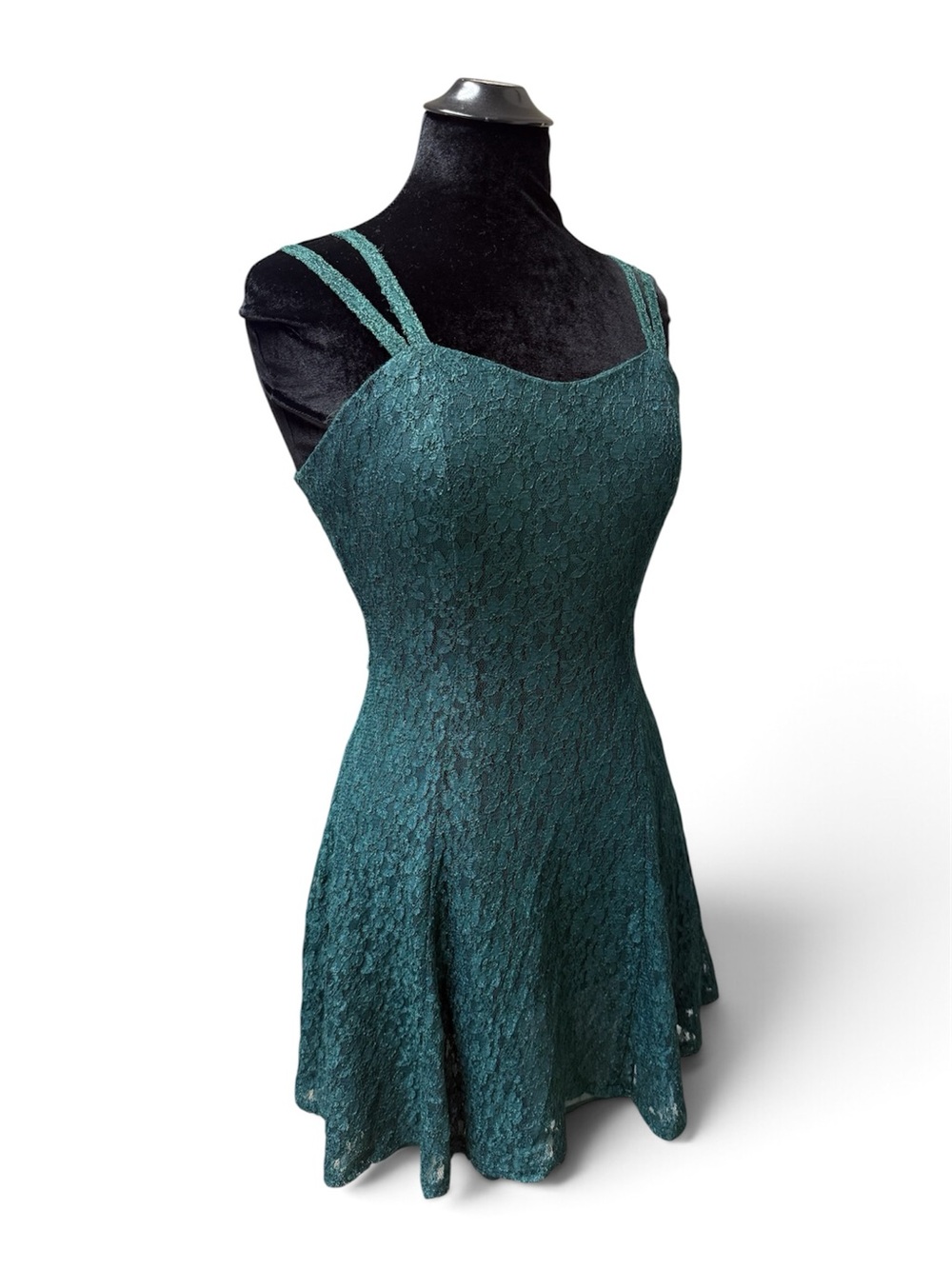 90s All That Jazz Lace Skater Style Mini Dress
